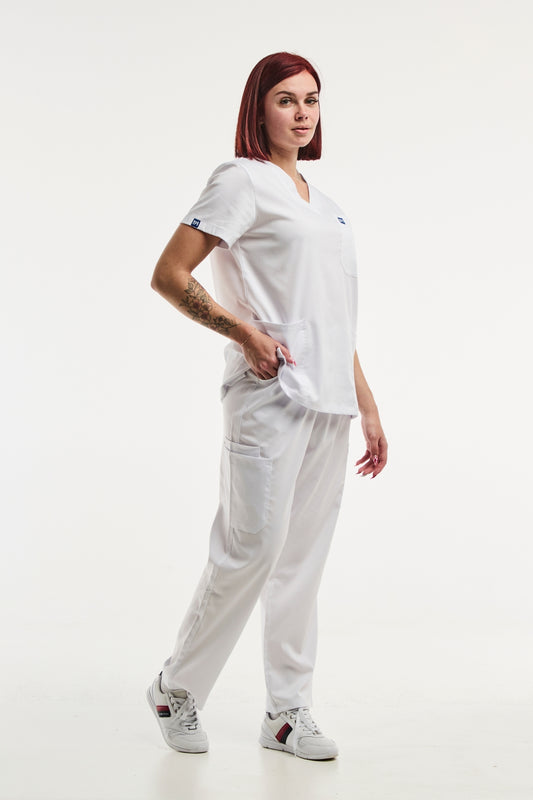Collection Jasmine - Tenue médicale - Femme - Blanc