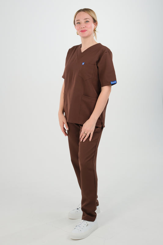 Tenue médicale pour Femme - Coffee - Collection Lina