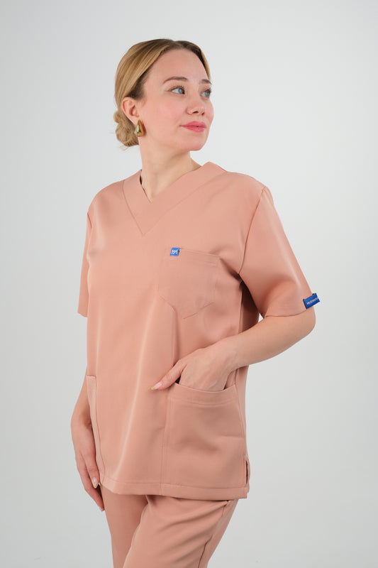 Tenue médicale pour Femme - Rose corail - Collection Lina