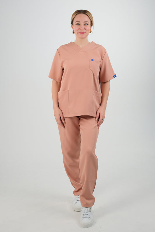 Tenue médicale pour Femme - Rose corail - Collection Lina
