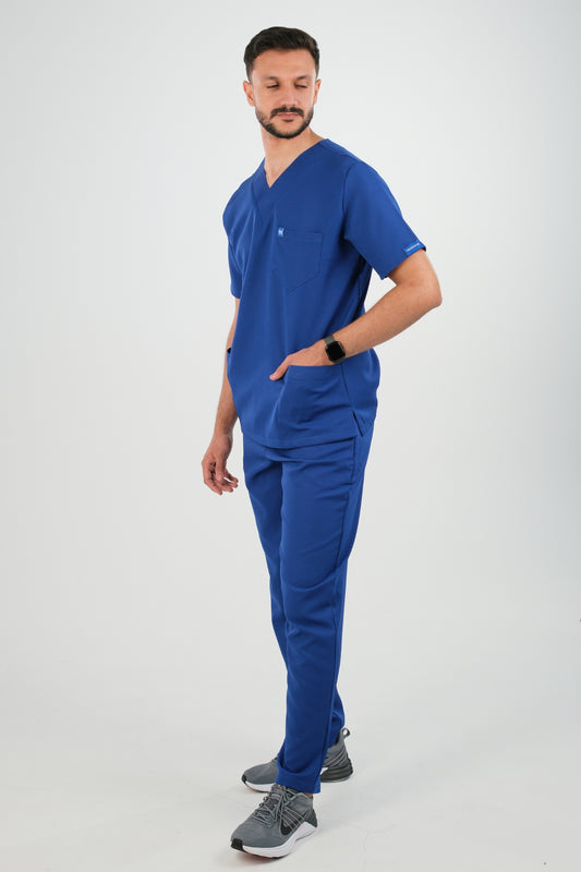 Tenue médicale pour Homme - Bleu roi - Collection Emir