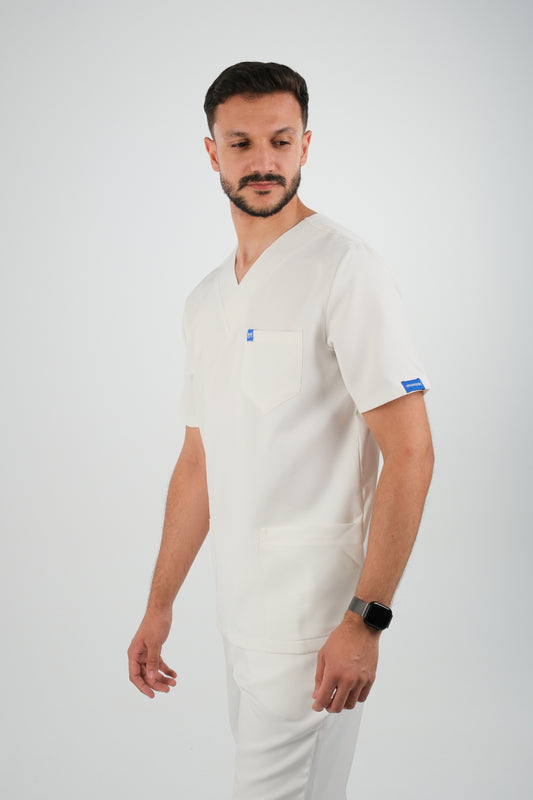 Tenue médicale pour Homme - Blanc - Collection Emir