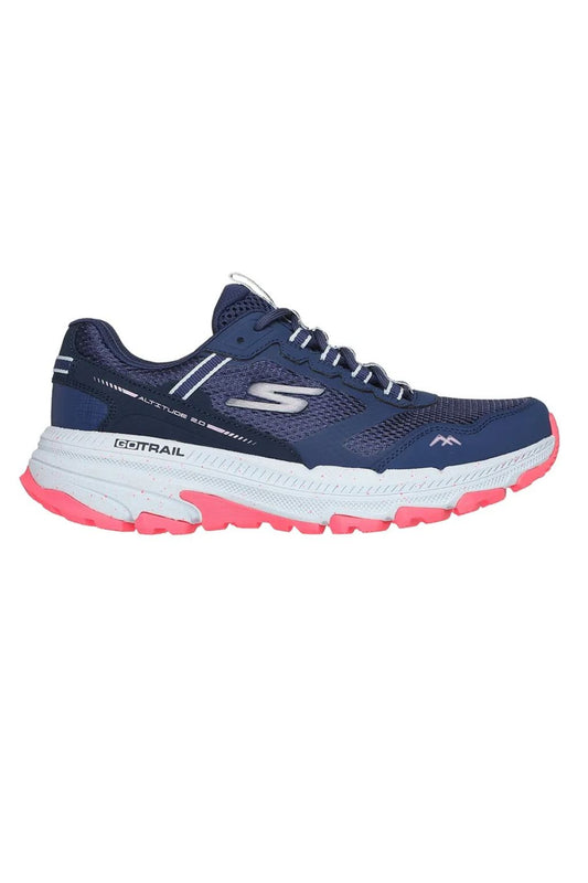 Chaussure Skechers GOTRAIL - Bleu marine - Rose / Femme