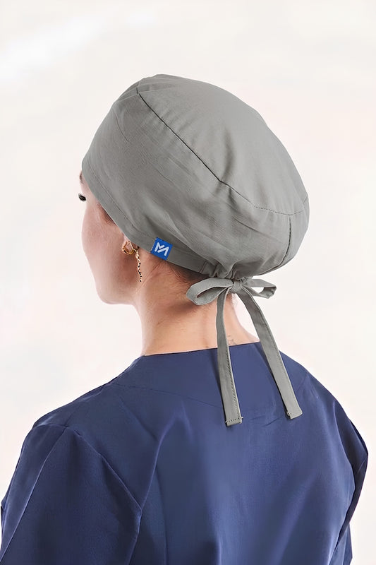 Calot médical - Gris Clair - Cheveux longs