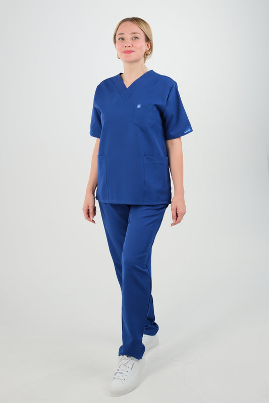 Tenue médicale pour Femme - Bleu roi - Collection Lina