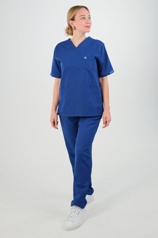 Tenue médicale pour Femme - Bleu roi - Collection Lina