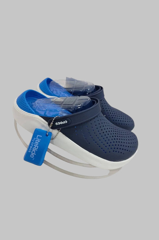 Crocs Lite Ride classique Bleu marine et Bleu clair - Homme