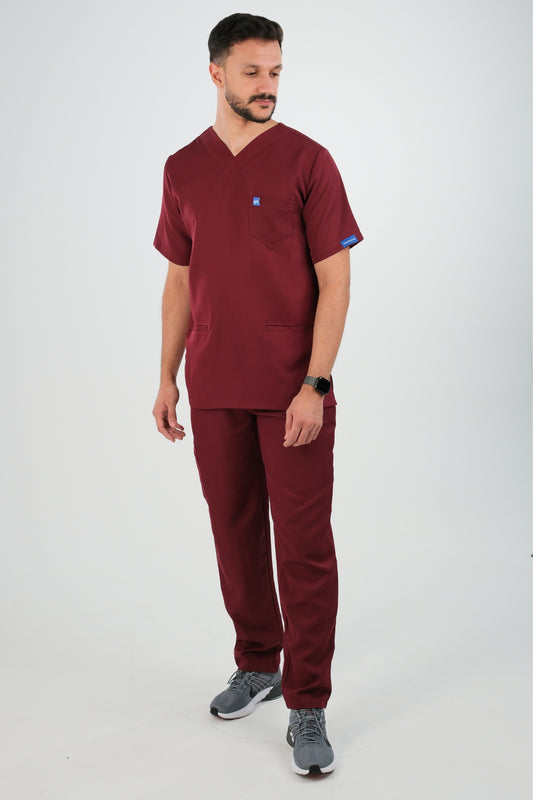 Tenue médicale pour Homme - Bordeaux - Collection Safir