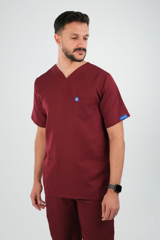Tenue médicale pour Homme - Bordeaux - Collection Safir