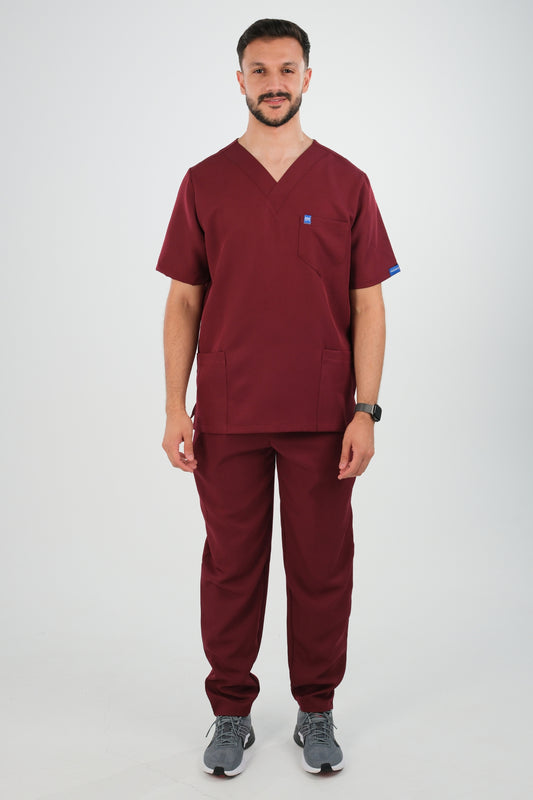 Tenue médicale pour Homme - Bordeaux - Collection Emir