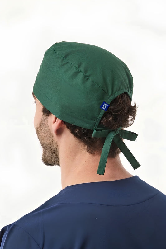 Calot médical – Vert - Cheveux courts