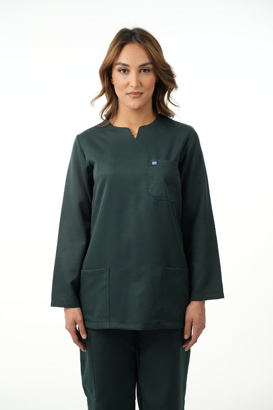 Tenue médicale manches longues pour Femme - Vert - Collection Nour