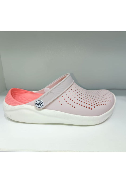 Crocs SOFT simple pour Femme / Rose claire