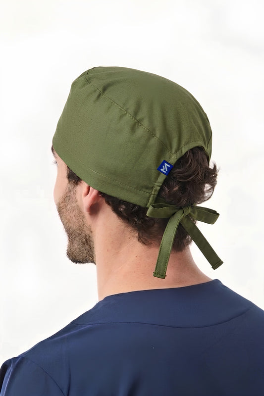 Calot médical – khaki - Cheveux courts