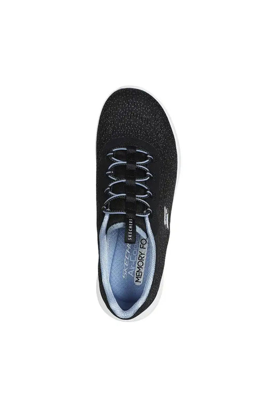 Skechers VAPOR FOAM LITE - REVOLTE - Noir /  Bleu - Femme