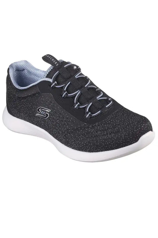 Skechers VAPOR FOAM LITE - REVOLTE - Noir /  Bleu - Femme