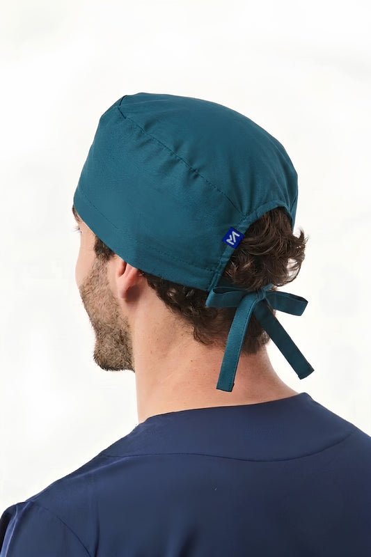 Calot médical – Bleu Turquoise - Cheveux courts