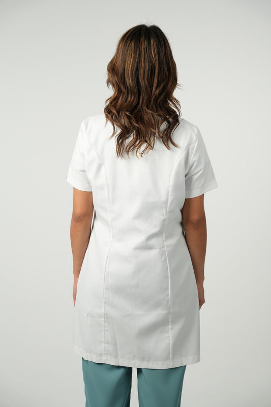 Blouse blanche manches courtes pour Femmes - Malak