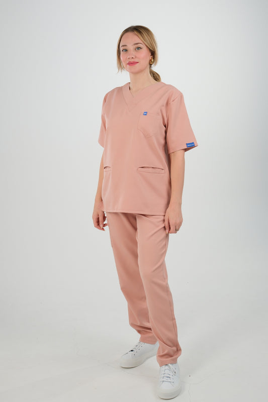 Tenue médicale pour Femme - Rose Corail - Collection Serena