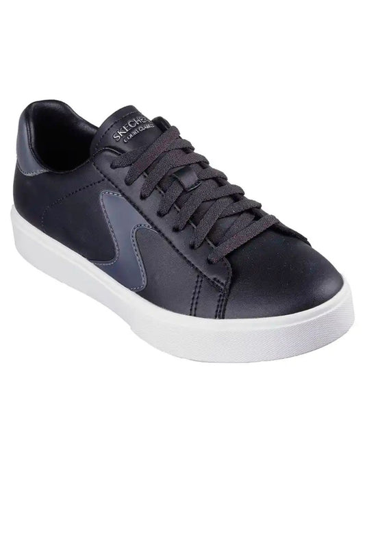 Skechers COURT CLASSICS -TOP GRADE / Noir - Blanc / Femme