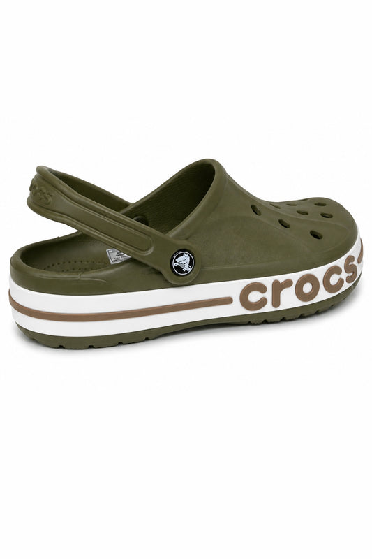 Crocs Lite Ride une bande Vert olive - Homme