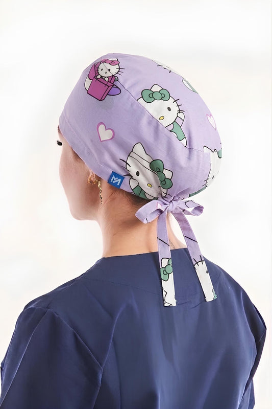 Calot médical Hello Kitty - Cheveux longs