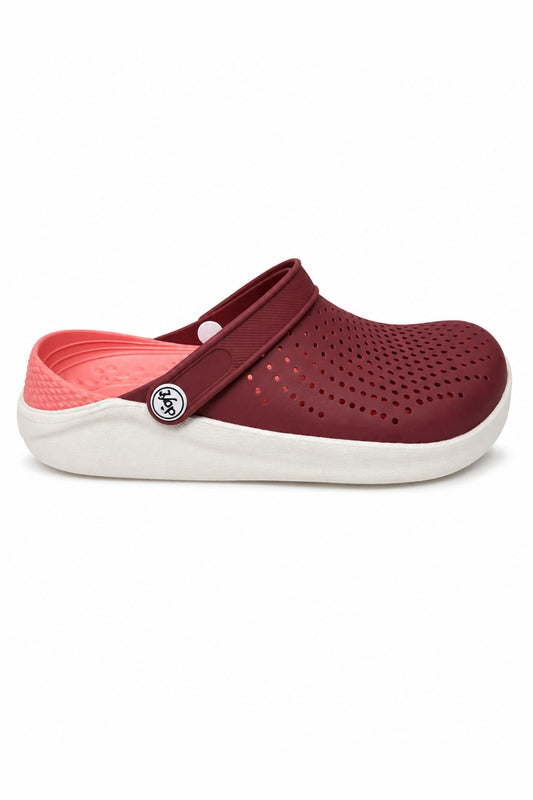 Crocs SOFT simple pour Femme / Bordeaux - Rose