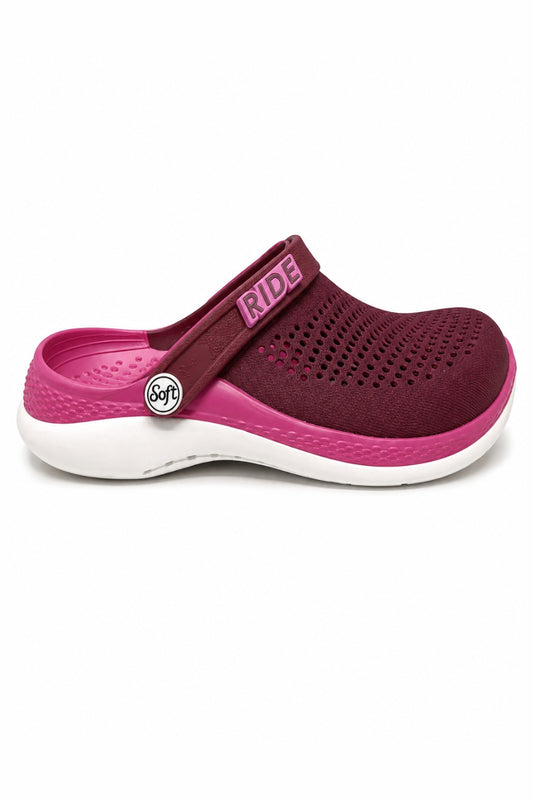 Crocs SOFT - RIDE pour Femme / Bordeaux - Rose