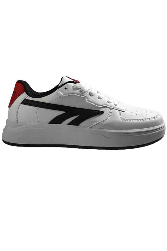 Hi-Tec Varsity Court White-Black-Red / Homme