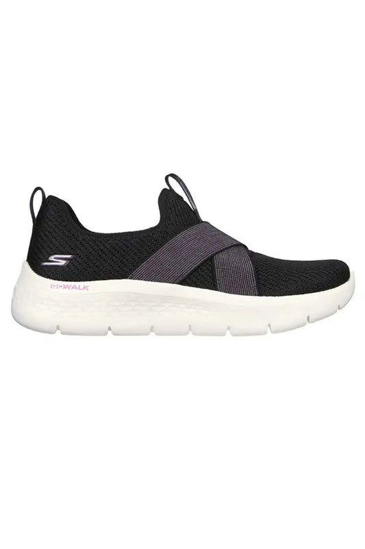 Skechers GO WALK FLEX - Black / Purple - Femme