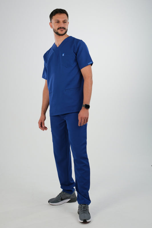 Tenue médicale pour Homme - Bleu roi - Collection Safir