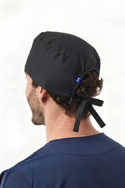 Calot médical – Noir - Cheveux courts