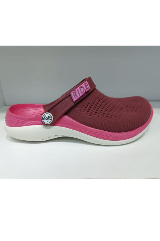 Crocs SOFT - RIDE pour Femme / Bordeaux - Rose