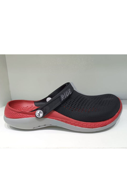 Crocs SOFT- RIDE pour Homme / Noir - Rouge