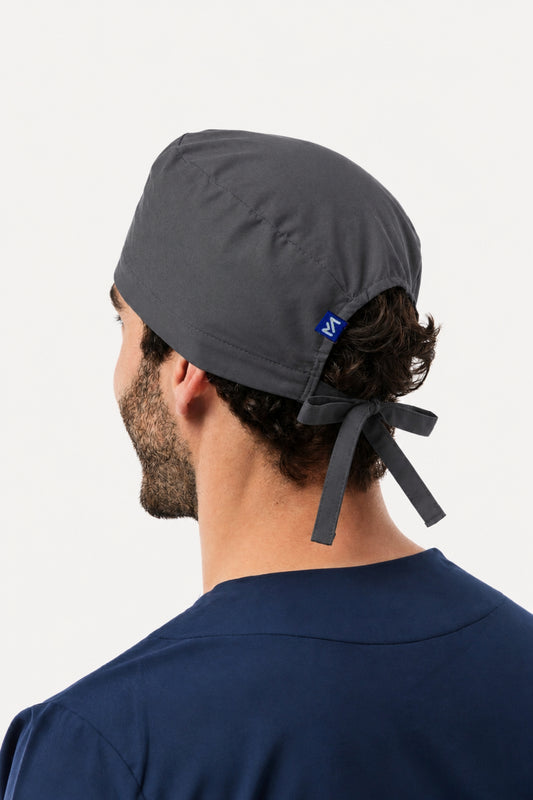 Calot médical – Gris foncé - Cheveux courts
